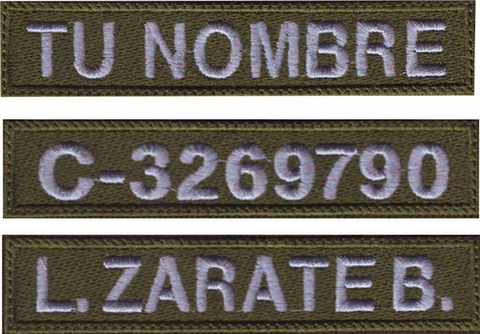 3 Parches Bordados Apliques Nombres Personalizados Tu Nombre