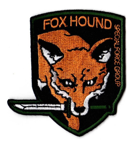 Parche Bordado Aplique Metal Gear Fox Hound Mod1