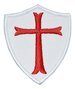 Parche Aplique Bordado Escudo Orden Caballeros Templarios 10 en internet