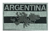 Parche Bordado Bandera Argentina Malvinas Baja Visibilidad