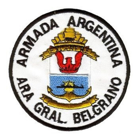 Parches Bordados Armada Argentina Ara General Belgrano