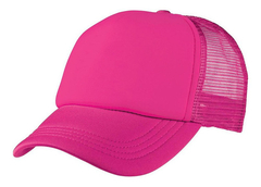 Gorra Bordada Trucker Rosa Flor Trap - Be Custom Taller de Bordados