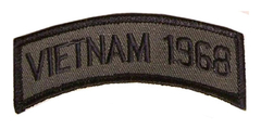 Parche Aplique Bordado Vietnam Veteran 1968