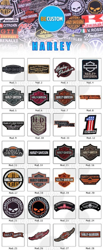 10 Parches Bordados Harley Motos Motoquetos