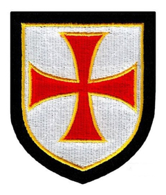 50 Parche Aplique Bordado Escudo Orden Caballeros Templarios - tienda online