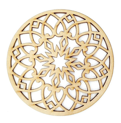 100 Mandalas Caladas Fibrofacil Mdf 15 Cm Muchos Modelos Mas