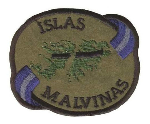 Parche Bordado Militar Escudo Islas Malvinas Mimetico
