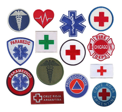10 Parches Bordados Emergencias Salud Medicos Paramedico - comprar online