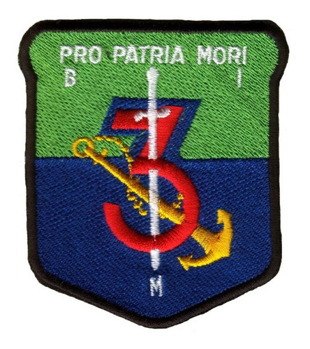 Parche Bordado Armada Argentina Batallón Infantería 3 Bim3