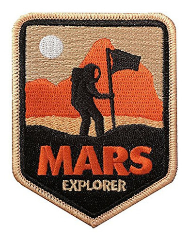 Parche Bordado Aplique Marte Mars Explore