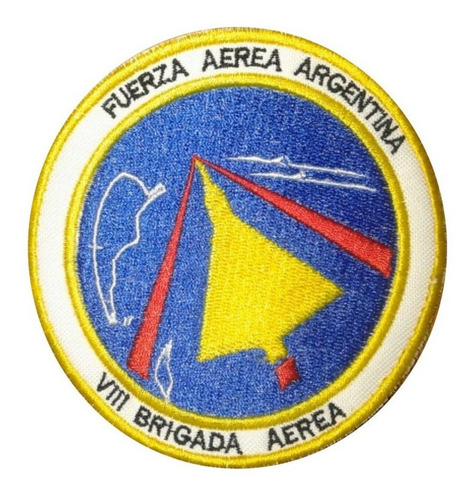 Parche Bordado Fuerza Aerea 8va Viii Brigada Aerea Mirage Fa