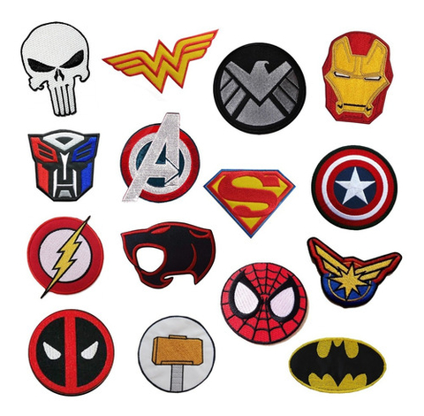Parches ropa superheroes hotsell
