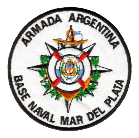 Parche Bordado Armada Argentina Base Naval Mar Del Plata Ara