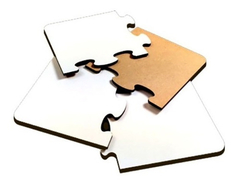 10 Rompecabezas Puzzles Madera Brillante Sublimar 4 Piezas - comprar online