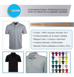 10 Chombas Bordadas Chomba Personalizada Con Logo Diseño - comprar online