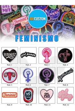 Parches Bordados Girl Power Grl Pwr Feminist Feminista Mod6 - comprar online