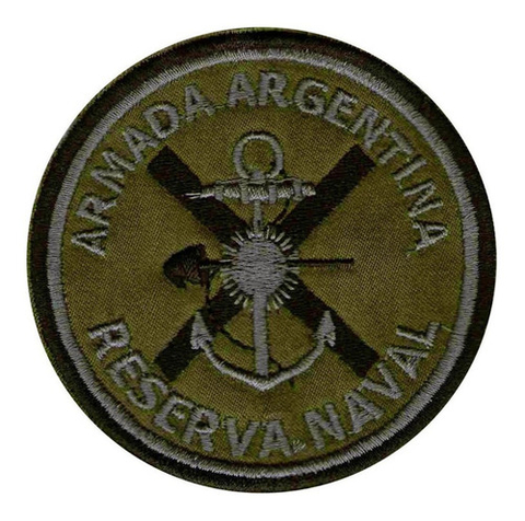 Parche Bordado Ara Armada Argentina Reserva Naval Mimetico