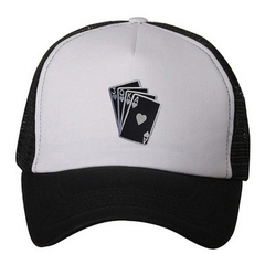 Gorra Trucker Poker Cartas As Ases Pica Escalera Mod7