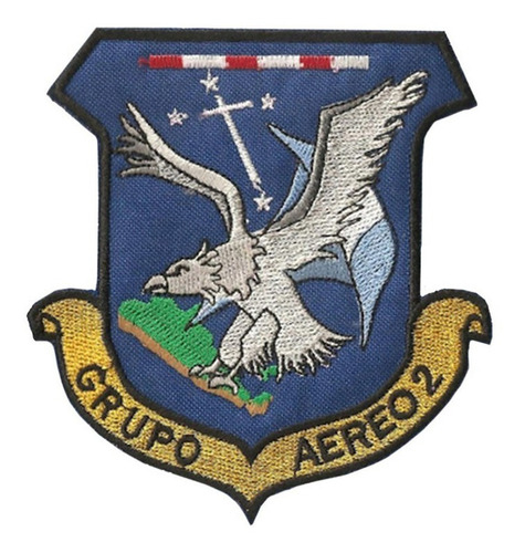 Parche Bordado Fuerza Aerea Grupo Aereo 2 Faa