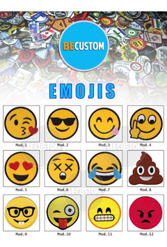 Parche Aplique Bordado Emoticon Emoji Icono Lengua - comprar online