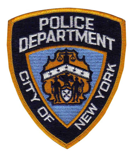 Parche Aplique Bordado Police Usa New York