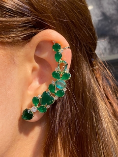 Brinco ear cuff gabrielle esmeralda - comprar online