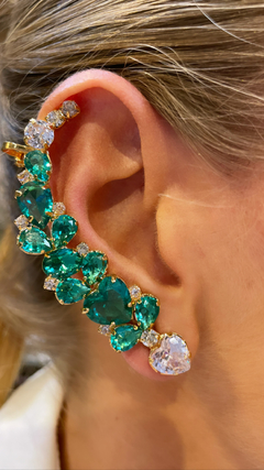 BRINCO EAR CUFF GABRIELLE TURMALINA PARAÍBA - buy online