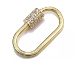 Lock oval liso zirconias