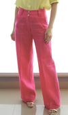 Calça Pantalona 100% Linho - Pink