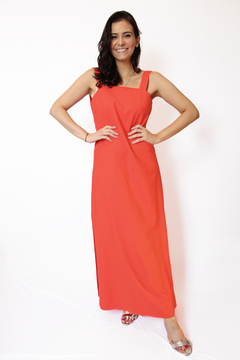 vestido detalhe costas - vermelho - comprar online