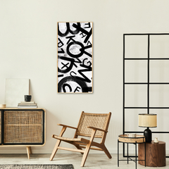Quadro Decorativo Abstract Letters