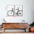 Conjunto Quadro Decorativo Bicicleta Vintage - comprar online