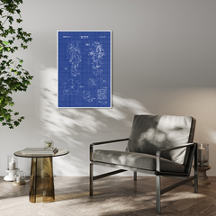 Quadro Decorativo BluePrint, Projeto Traje Espacial - loja online