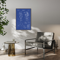 Quadro Decorativo BluePrint, Projeto Traje Espacial - comprar online