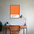 Quadro Decorativo Color Card, Celosia Orange