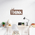 Quadro Escultura de Parede Frase Just Think