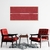 Quadro Decorativo Vermelho, Linha Minimalista - comprar online