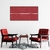 Quadro Decorativo Vermelho, Linha Minimalista