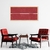 Quadro Decorativo Vermelho, Linha Minimalista - Loja Casa do Arquiteto