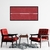 Quadro Decorativo Vermelho, Linha Minimalista