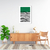 Imagem do Quadro Decorativo Verde, Linhas Abstratas