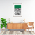 Quadro Decorativo Verde, Linhas Abstratas - comprar online