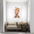 Quadro Decorativo Mulher Loira, Head Flowers Cinza