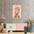 Quadro Decorativo Mulher Loira, Head Flowers Rose