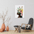 Quadro Decorativo Mulher Negra, Head Flowers Cinza