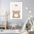 Quadro Decorativo Infantil Didático, Urso [OUTLET] - loja online