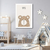 Quadro Decorativo Infantil Didático, Urso na internet