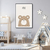 Quadro Decorativo Infantil Didático, Urso