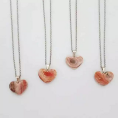 Collar Rodocrosita corazón - Vitalidad y amor - PIEZAS ÚNICAS - comprar online