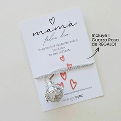 Relicario "Día de la Madre" + Cuarzo rosa de regalo! - Edición Limitada